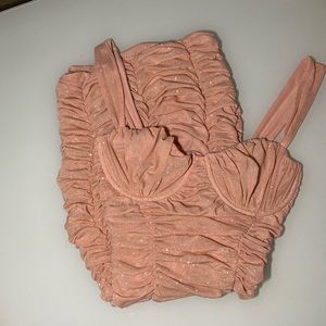 Oh Polly Silver Lining underwire glitter bodycon